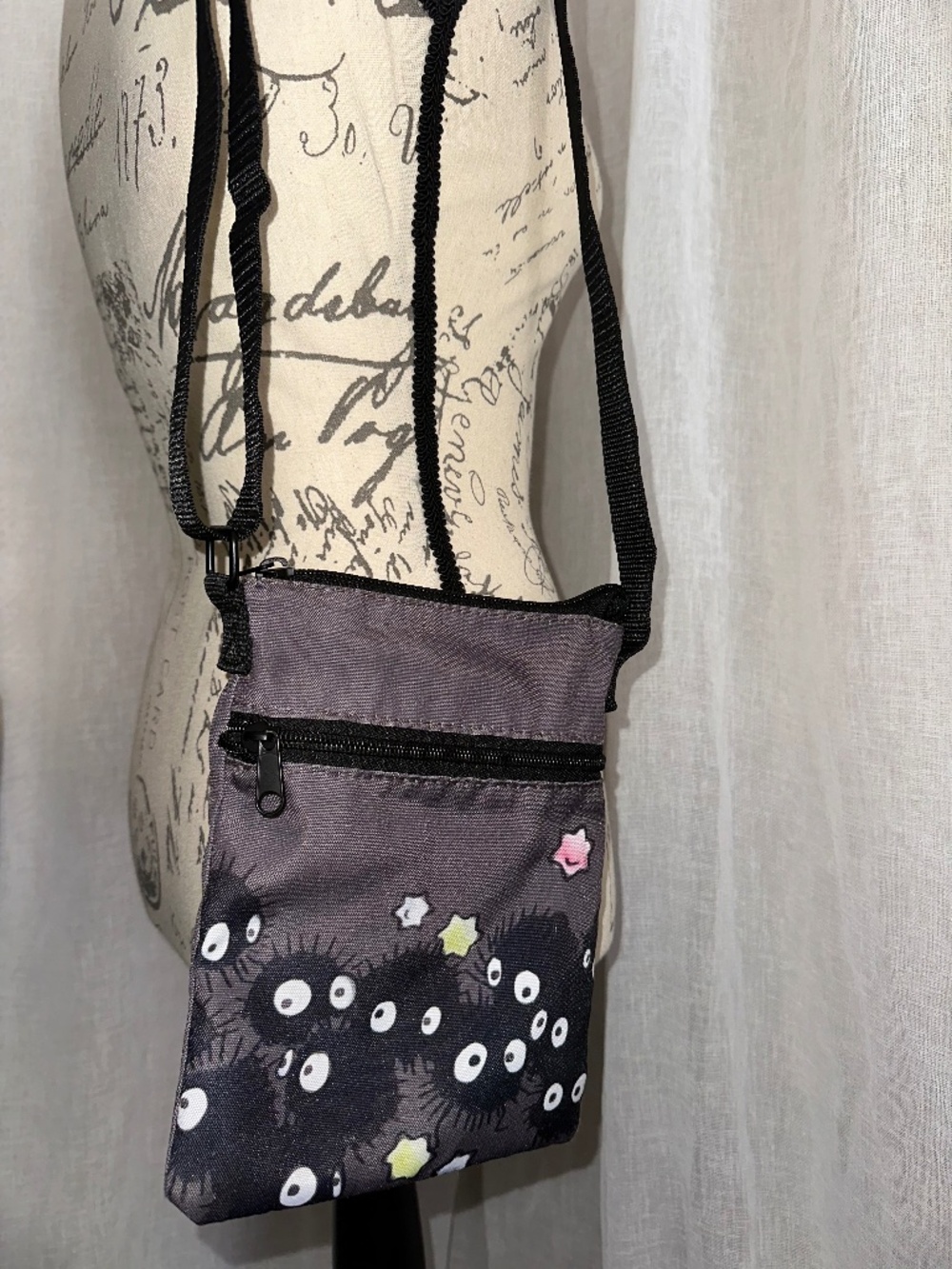Loungefly Studio Ghibli Spirited Away Soot Sprites Passport Crossbody Purse